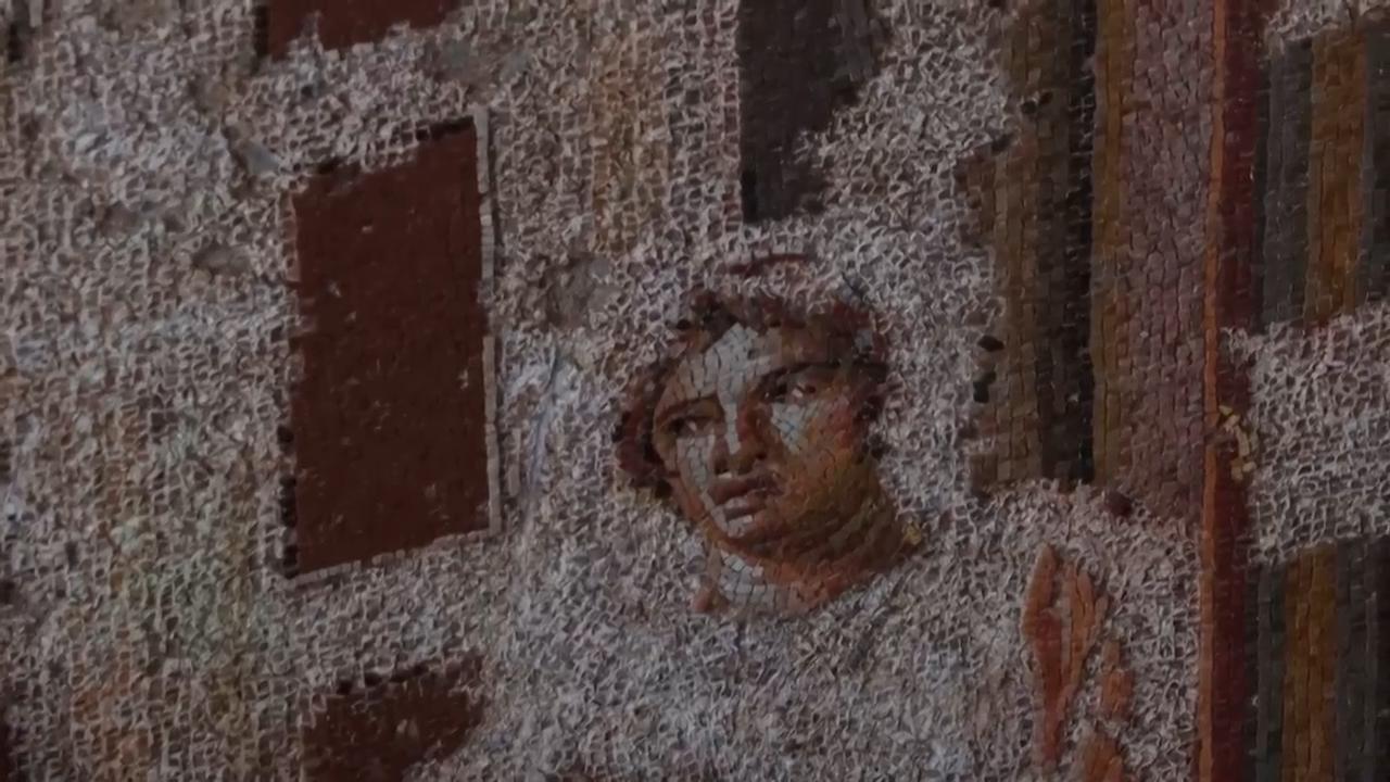 Video: Discover the restored underground ancient Roman fresco and mosaic
